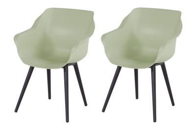 Sophie Studio dining armstoel French green Carbon Black Sophie Studio dining armstoel French green Carbon Black