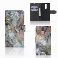 Nokia 8 Bookcase Marmer Grijs - thumbnail