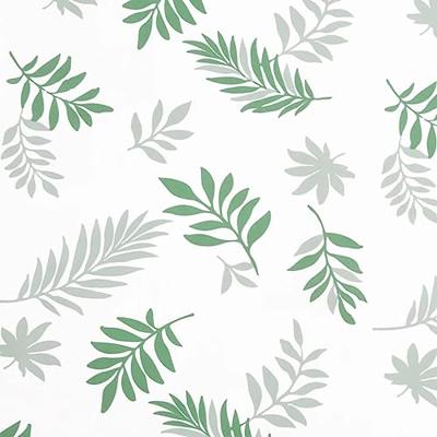 VidaXL Stoelkussens 2 st bladpatroon 50x50x3 cm stof