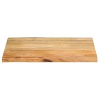 Tafelblad met natuurlijke rand 90x60x2,5 cm massief mangohout - thumbnail