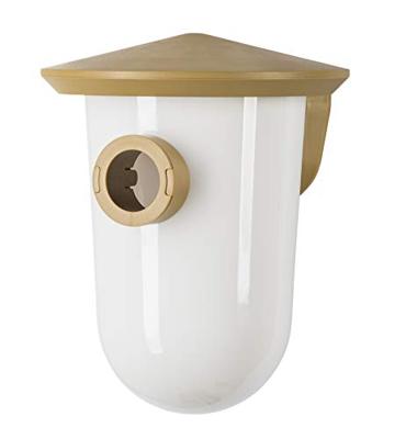 Singing Friend vogel- en voederhuis set bruin