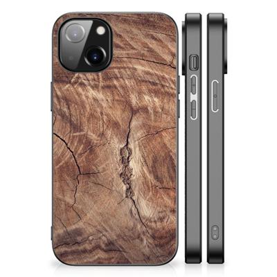 Apple iPhone 13 | iPhone 14 Houten Print Telefoonhoesje Tree Trunk