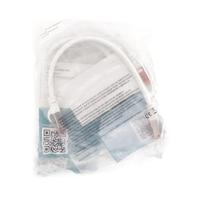 Digitus DK-1644-0025-WH-10 RJ45 Netwerkkabel, patchkabel CAT 6 S/FTP 0.25 m Wit Folie afscherming, Afscherming totaal, Afgeschermd, Halogeenvrij, Simplex, - thumbnail