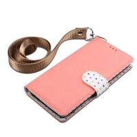 Wave Point horizontale Flip lederen draagtas met kaartsleuven & houder & portemonnee & Lanyard voor iPhone 11 Pro Max (roze) - thumbnail