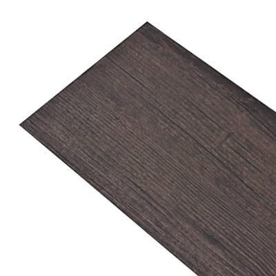 VidaXL Vloerplanken zelfklevend 5,02 m² 2 mm pvc donkerbruin - thumbnail