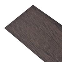 Vloerplanken zelfklevend 5,02 m 2 mm PVC donkerbruin - thumbnail