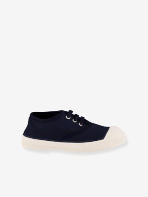 Katoenen tennisschoenen voor kinderen met vetersluiting BENSIMON® marineblauw Katoenen tennisschoenen voor kinderen met vetersluiting BENSIMON® marineblauw