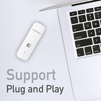 Huawei E3372H-320, LTE/4G USB-Dongle, 150 Mbps, Ontgrendeld voor elk Netwerk, Wit - thumbnail