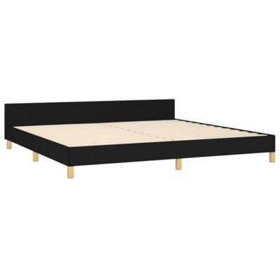 Bedframe zonder matras stof zwart 200x200 cm