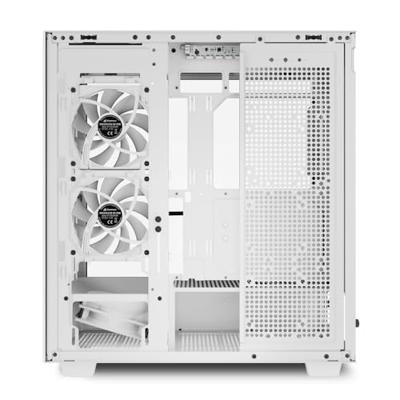 Sharkoon rebel c60 rgb midi tower behuizing (wit | 2x usb-a | 1x usb-c | rgb | tempered glass)