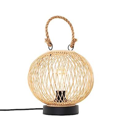 QAZQA Landelijke buiten tafellamp rotan - Calamus