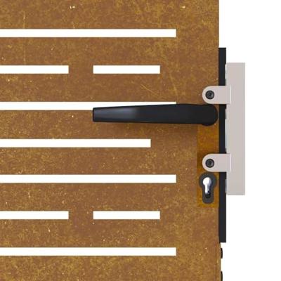 VidaXL Poort 85x125 cm vierkant cortenstaal