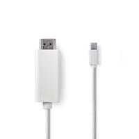 Mini-DisplayPort - HDMI-Kabel | Mini-DisplayPort Male - HDMI-Connector | 2,0 m | Wit - thumbnail