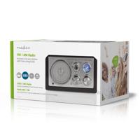 Nedis RDFM5100BK Fm-radio 9 W Analoge Tuning Retro Design Zwart - thumbnail
