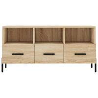Tv-meubel 102x36x50 cm bewerkt hout sonoma eikenkleurig - thumbnail