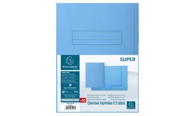 Exacompta dossiermap Super 210, pak van 50 stuks, blauw