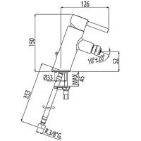 Tres Alplus Bidetmengkraan Chroom 20312001 - thumbnail