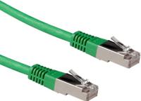 ACT Groene 10 meter LSZH SFTP CAT6A patchkabel met RJ45 connectoren - thumbnail