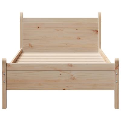 Bedframe zonder matras massief grenenhout 90x200 cm