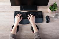 CHERRY SLIDEPAD ERGO polssteun Zwart - thumbnail