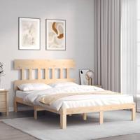 Bedframe zonder matras massief grenenhout 140x190 cm - thumbnail