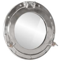 VidaXL Wandspiegel patrijspoort ø38 cm aluminium en glas - thumbnail