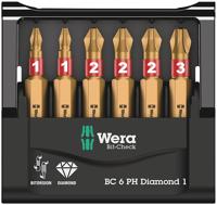 Wera Bit-Check 6 PH Diamond 1 05057404001 Bitset 6-delig Kruiskop Phillips Bitset - thumbnail