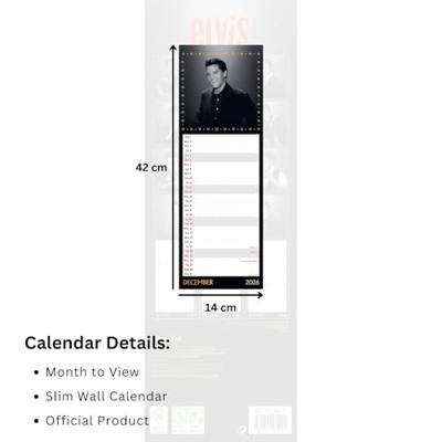 Elvis Presley Kalender 2026 Slimline Elvis Presley Kalender 2026 Slimline