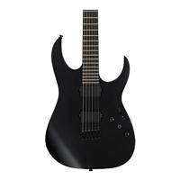 Ibanez Iron Label RGRTB621 Black Flat elektrische gitaar - thumbnail