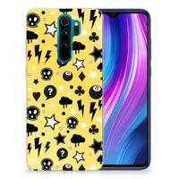 Silicone Back Case Xiaomi Redmi Note 8 Pro Punk Geel - thumbnail