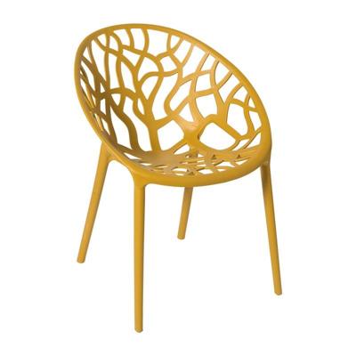 Stapelbare tuinstoel Palma - geel - 78.5x58x59.5 cm