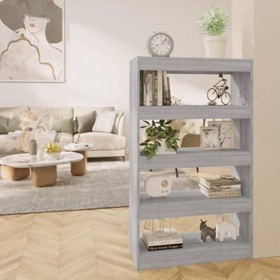Boekenkast/kamerscherm 80x30x135 cm spaanplaat grijs sonoma Boekenkast/kamerscherm 80x30x135 cm spaanplaat grijs sonoma