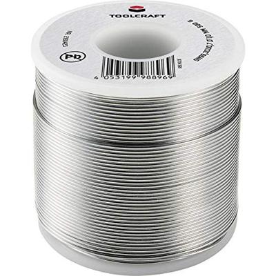 TOOLCRAFT Soldeertin, loodvrij Spoel Sn99,3Cu0,7 ROL1 500 g 1 mm TOOLCRAFT Soldeertin, loodvrij Spoel Sn99,3Cu0,7 ROL1 500 g 1 mm