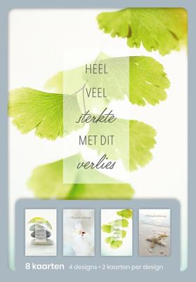 hallmark wenskaarten, heel veel sterkte met dit verlies, blister van 8 stuks