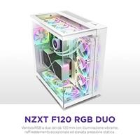 NZXT f120 rgb duo case fan (wit, 120 x 120 x 25 mm, pwm, zonder controller) - thumbnail