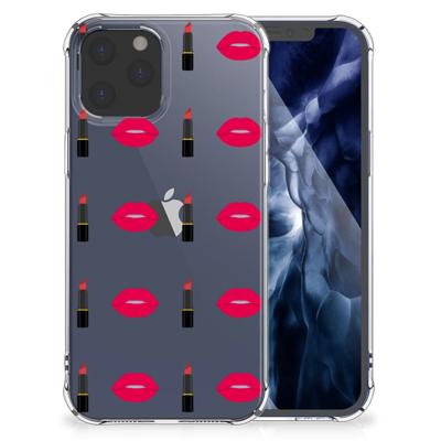 iPhone 12 Pro Max Doorzichtige Silicone Hoesje Lipstick Kiss iPhone 12 Pro Max Doorzichtige Silicone Hoesje Lipstick Kiss
