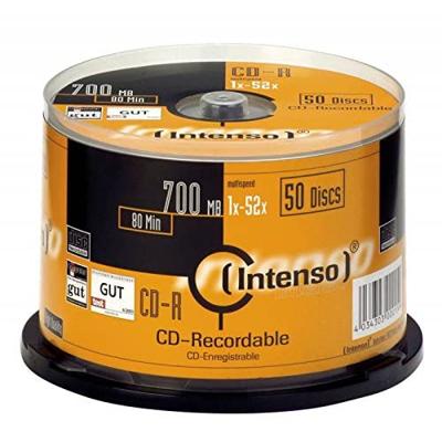 Intenso 1001125 CD-R 80 disc 700 MB 50 stuk(s) Spindel