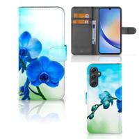 Samsung Galaxy A24 4G Hoesje Orchidee Blauw - Cadeau voor je Moeder - thumbnail
