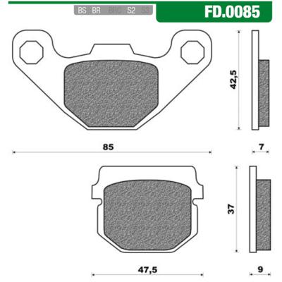 Newfren remblokset fd0085 buxy-rs / squab