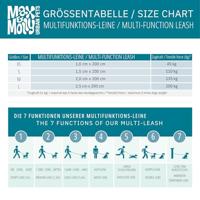 Max & Molly 117009 hond & kat riem 1,6 m Zwart, Wit Nylon Standaard riem - thumbnail