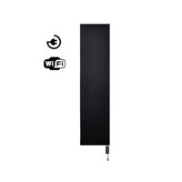 Radiator Sanicare Denso Met WiFi 180 x 40 cm Mat Zwart Met Thermostaat Mat Zwart Linksonder Sanicare - thumbnail