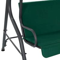 Schommelbank 170x110x153 cm stof groen - thumbnail