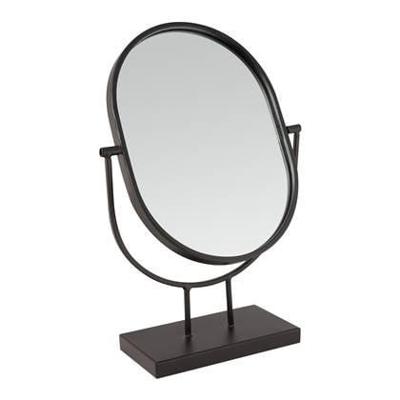 Vtwonen Mirror oval on stand black Vtwonen Mirror oval on stand black