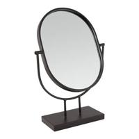 Vtwonen Mirror oval on stand black - thumbnail
