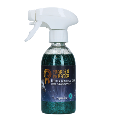 Paardenpraat TV Glitter Glamour Spray Turquoise Paardenpraat TV Glitter Glamour Spray Turquoise