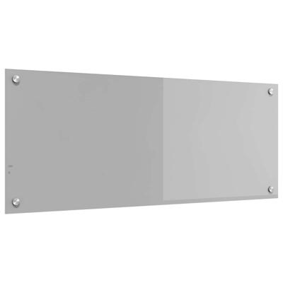 VidaXL Keuken spatscherm lichtgrijs 100 x 40 cm gehard glas