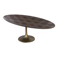 Richmond Ovale Eettafel 'Luxor' Eikenhout, 230 x 110cm - thumbnail
