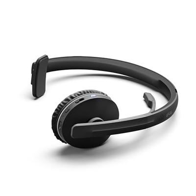 EPOS 1000896 Over Ear headset Bluetooth Mono Zwart Noise Cancelling Volumeregeling, Microfoon uitschakelbaar (mute) Telefoon