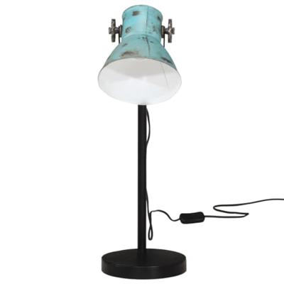 Bureaulamp 25 W E27 17x17x60 cm verweerd blauw - thumbnail