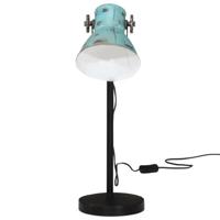 VidaXL Bureaulamp 25 w e27 17x17x60 cm verweerd blauw - thumbnail